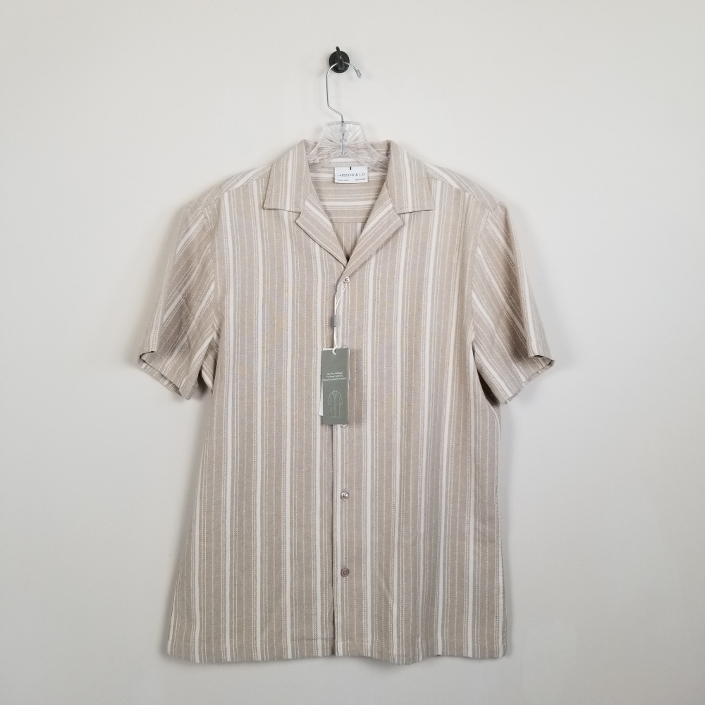 Larsson & Co. Resort Collar Shirt Medium Relaxed Fit NWT